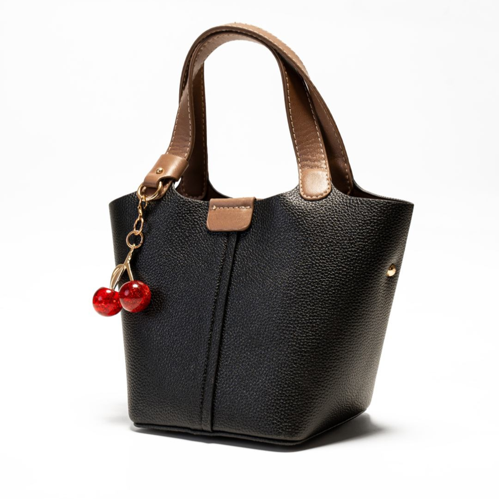 Cherry Duo Leather Tote Bag
