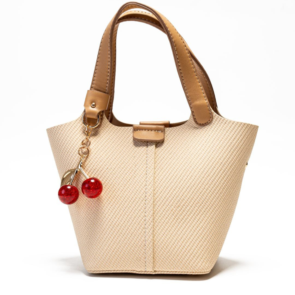 Cherry Duo Leather Tote Bag