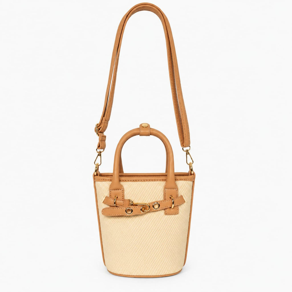 Tevano Isla Woven Mini Tote Bag