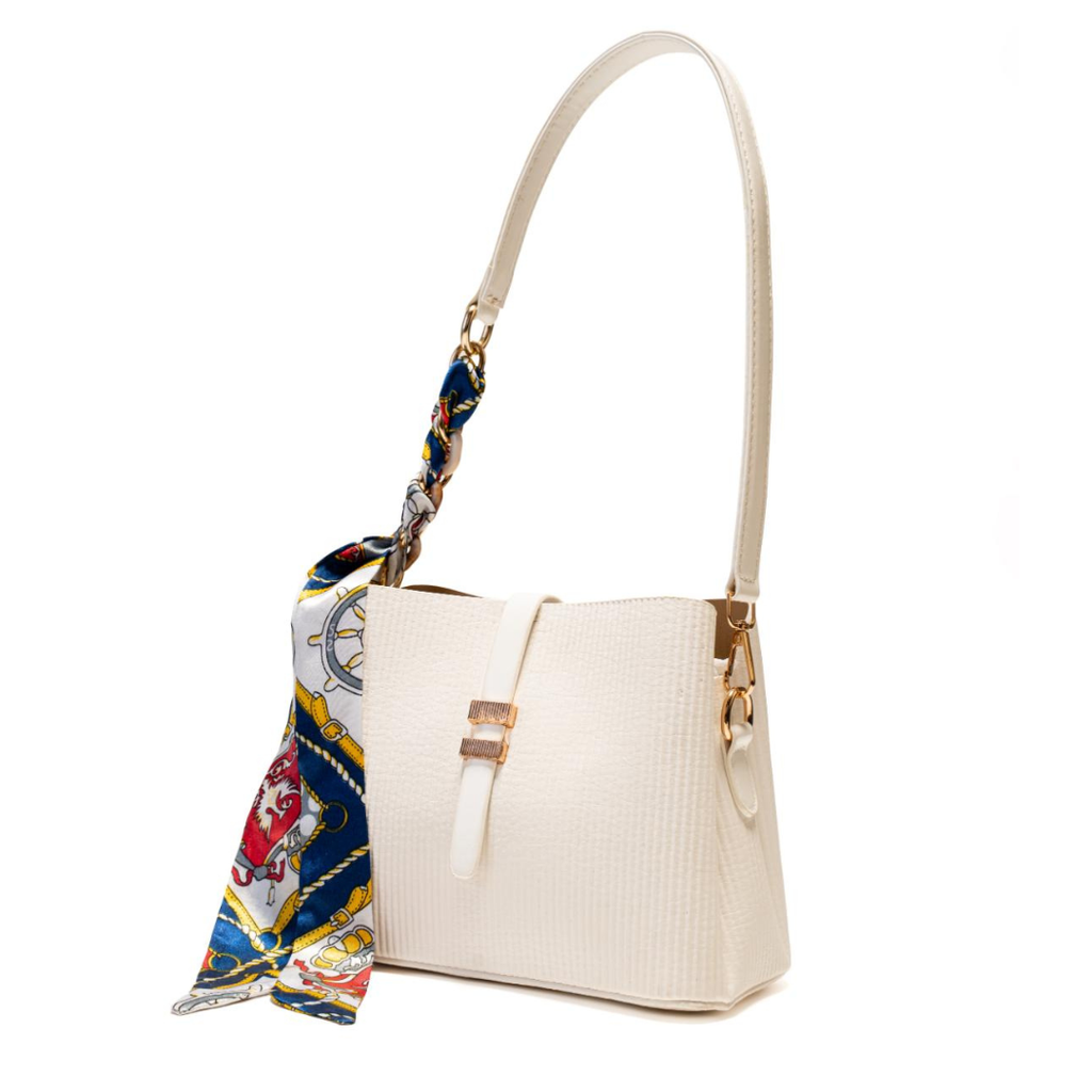 Aura Shoulder Bag With Silk Scarf