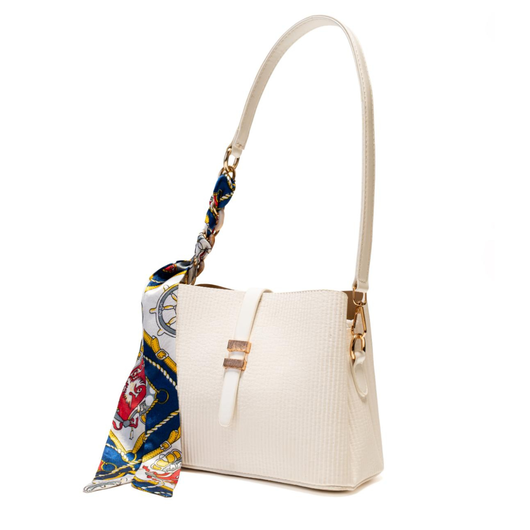 Aura Shoulder Bag With Silk Scarf