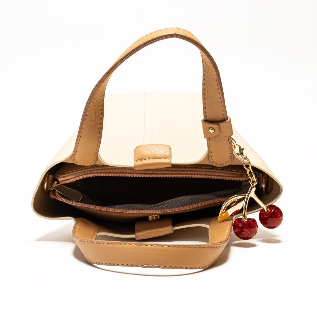 Cherry Duo Leather Tote Bag