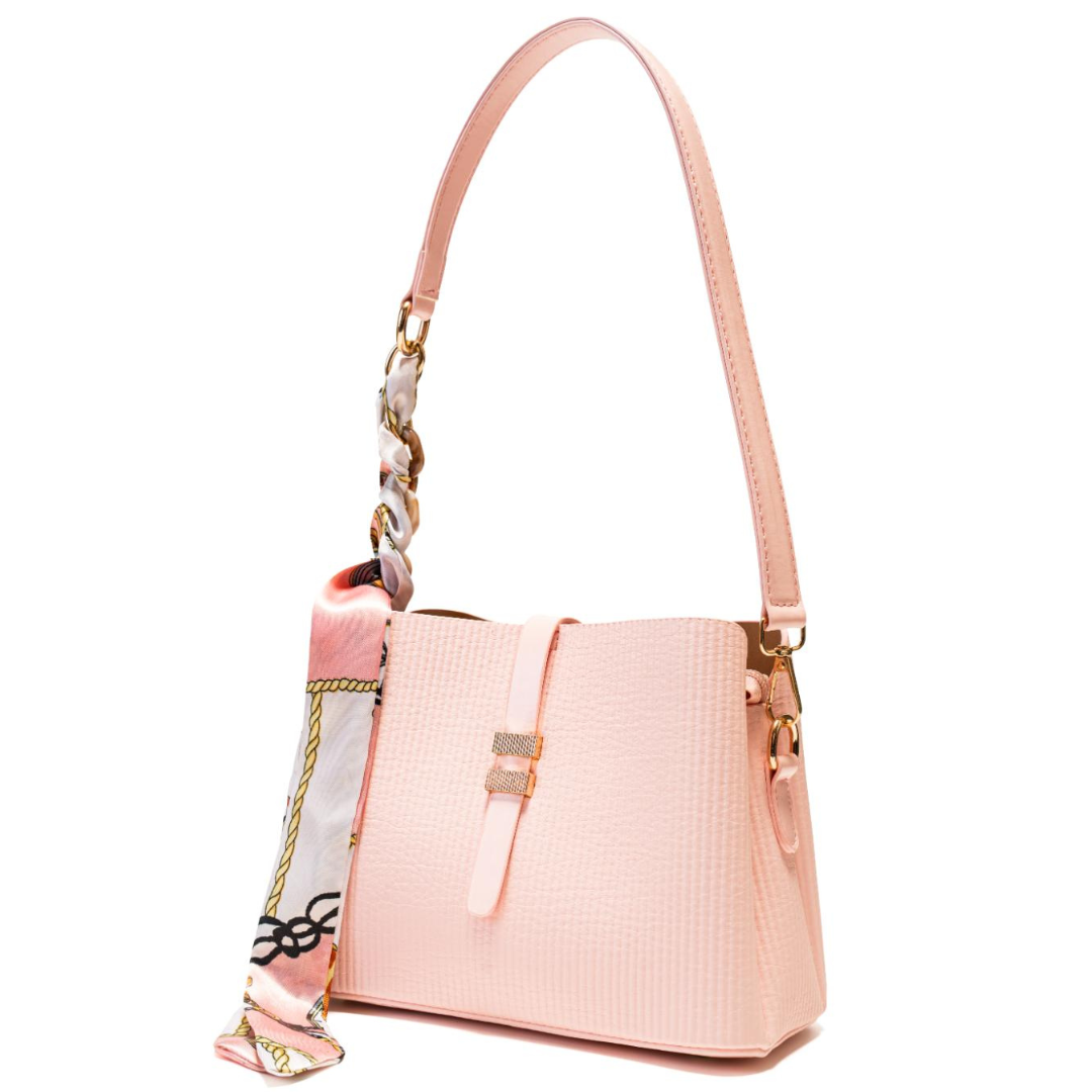 Aura Shoulder Bag With Silk Scarf