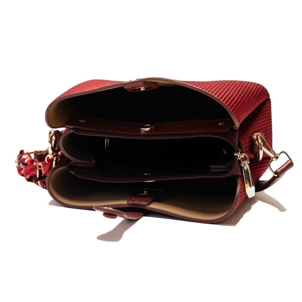 Aura Shoulder Bag With Silk Scarf