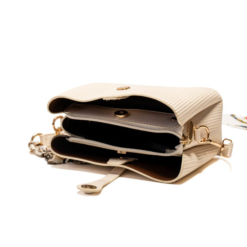 Aura Shoulder Bag With Silk Scarf