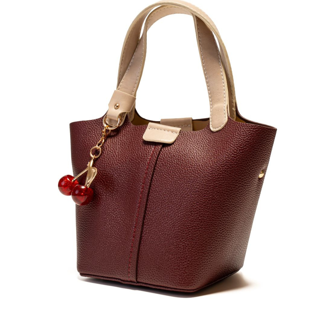 Cherry Duo Leather Tote Bag