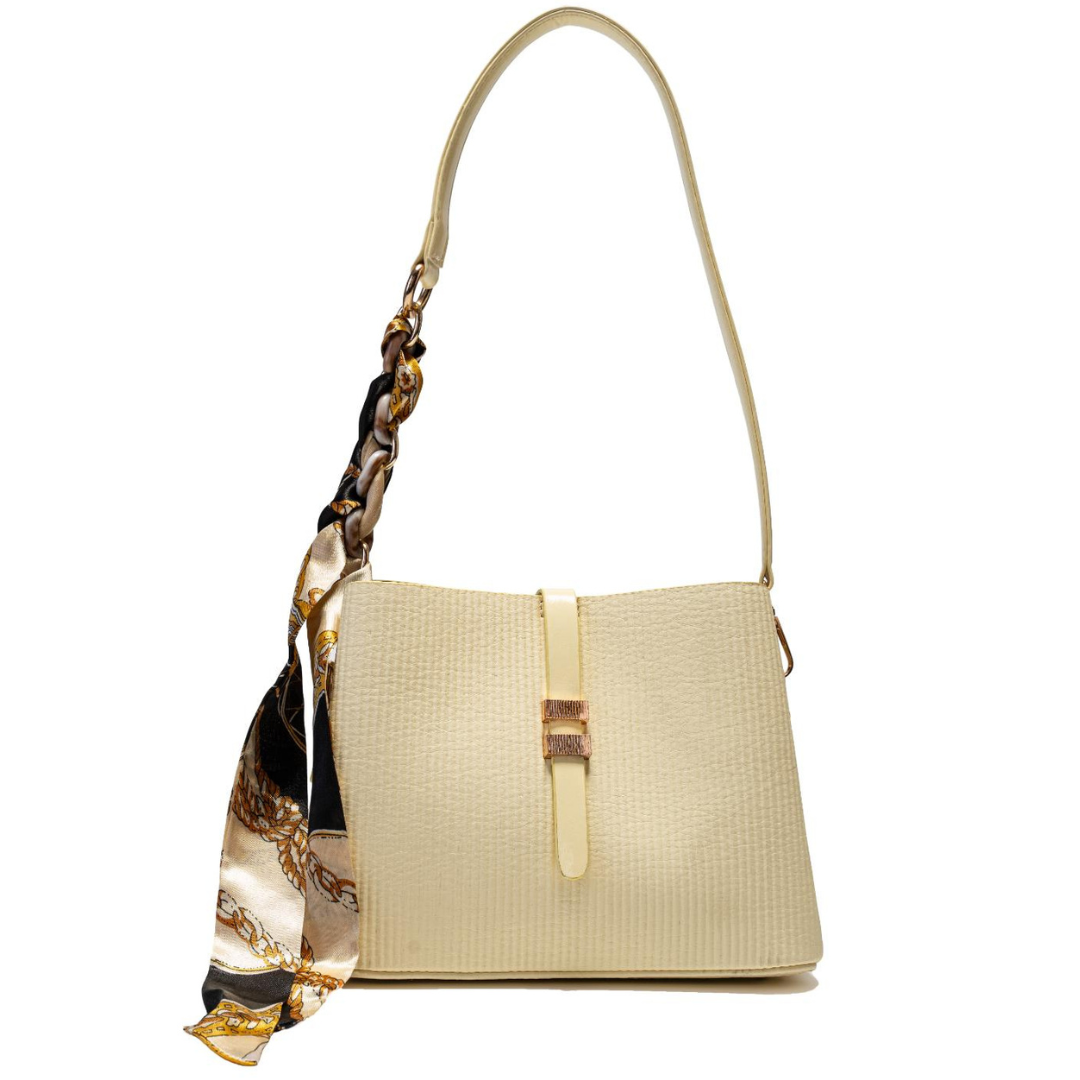 Aura Shoulder Bag With Silk Scarf