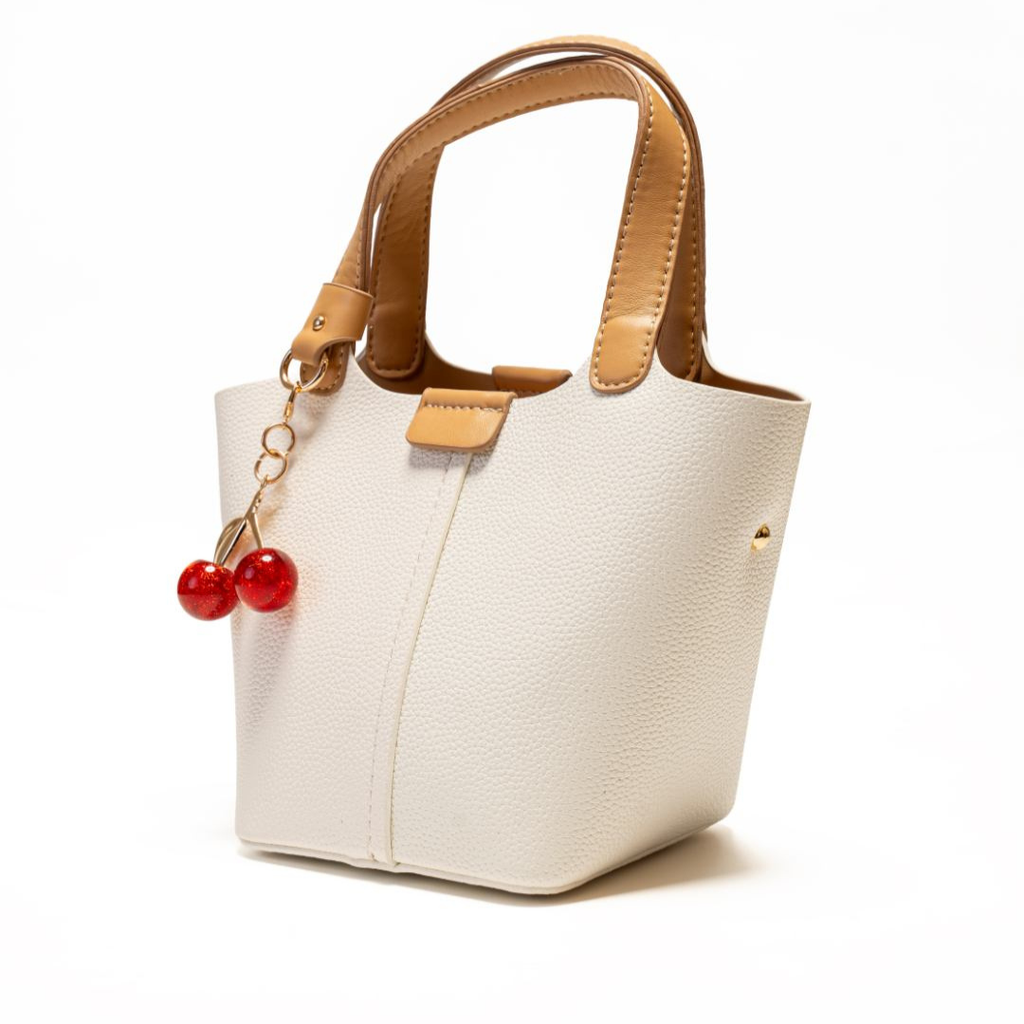 Cherry Duo Leather Tote Bag