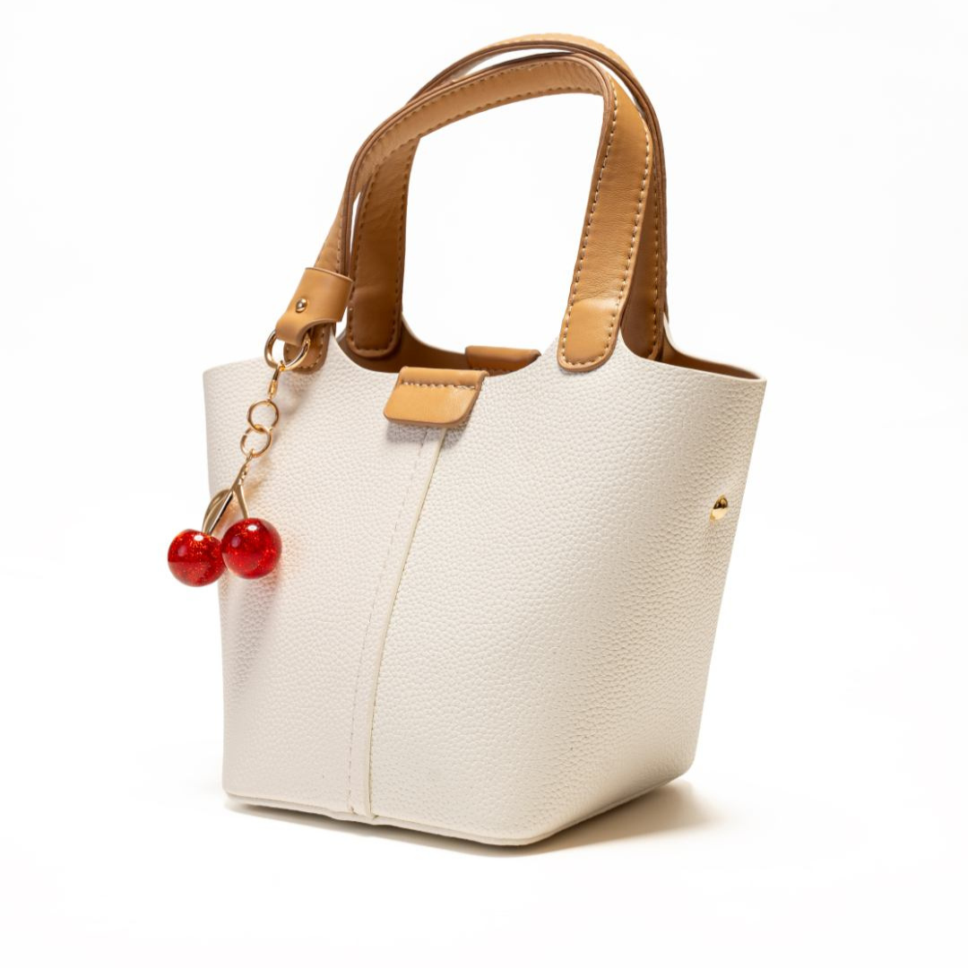 Cherry Duo Leather Tote Bag