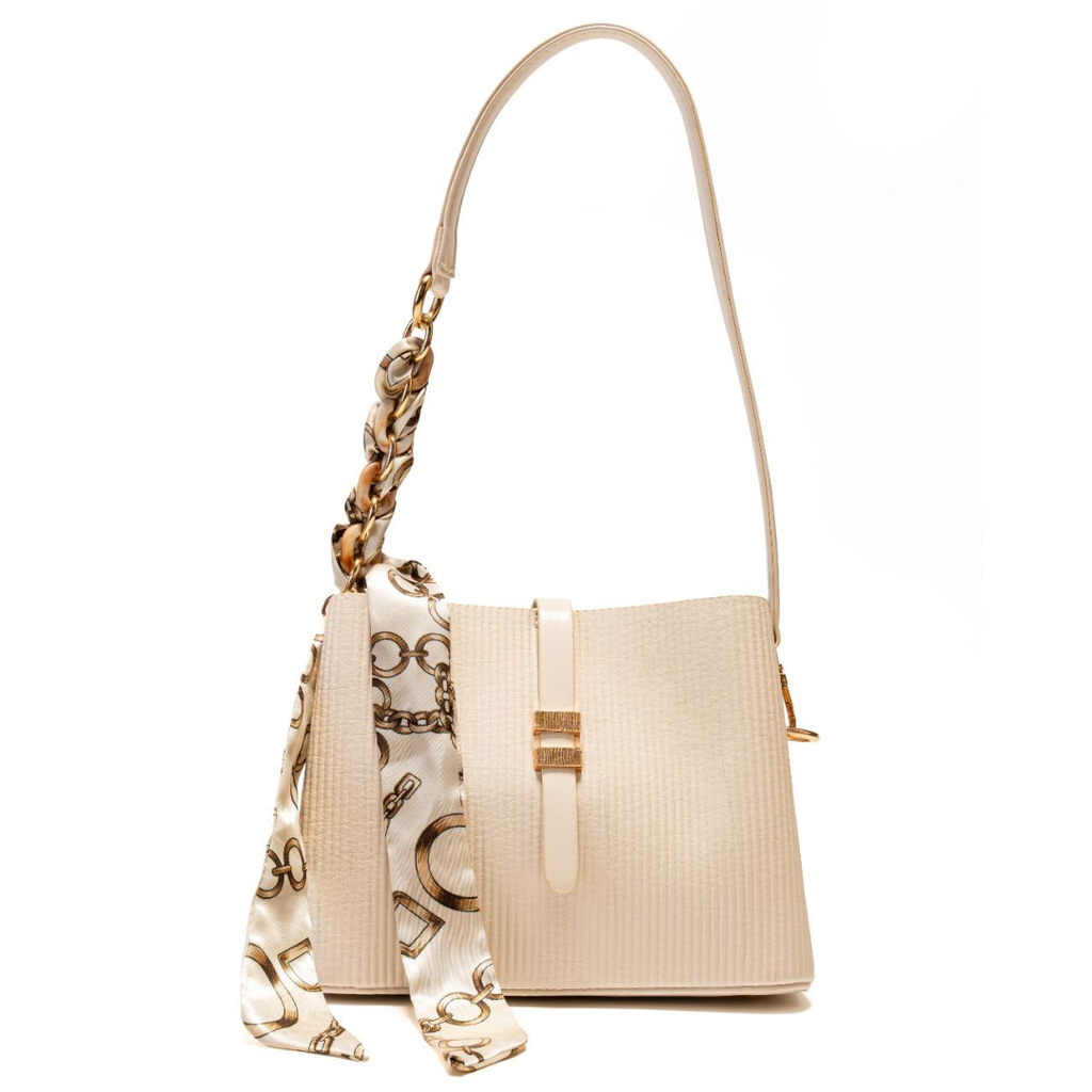 Aura Shoulder Bag With Silk Scarf