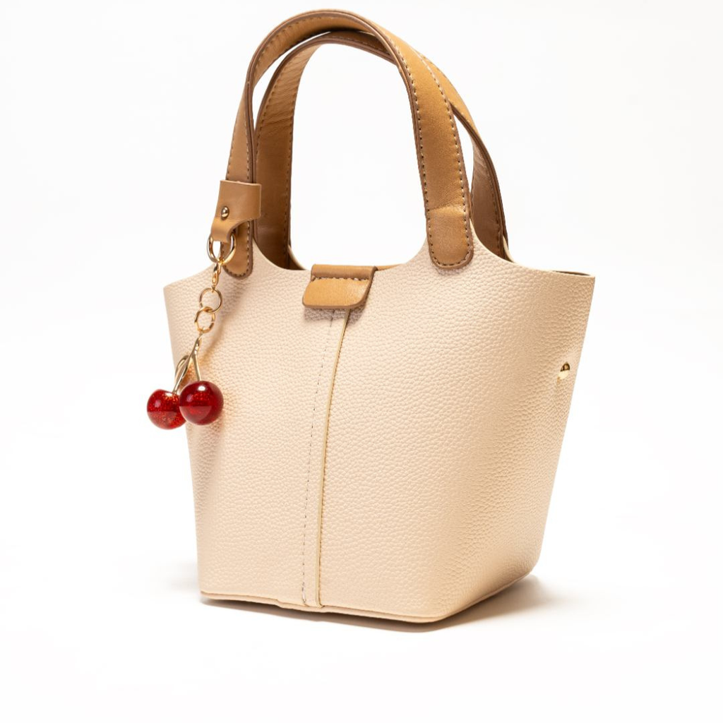 Cherry Duo Leather Tote Bag
