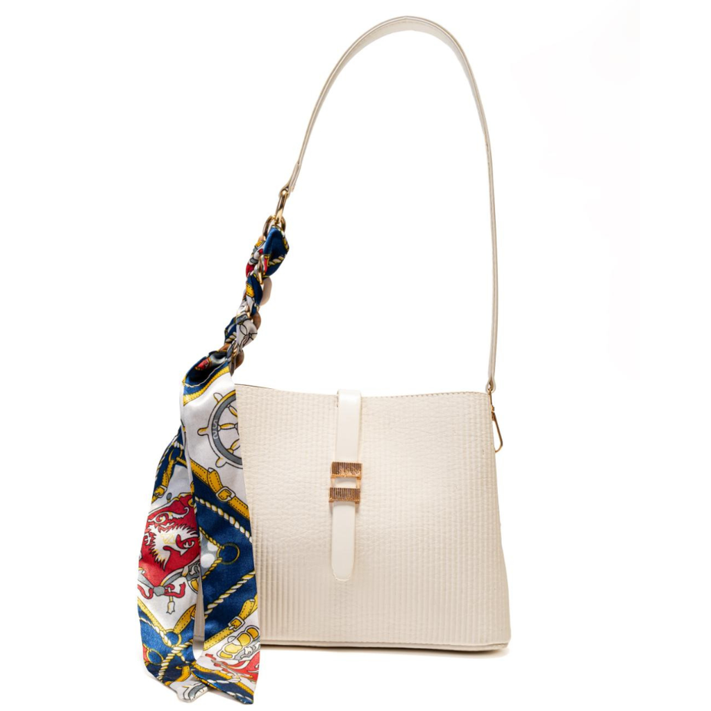 Aura Shoulder Bag With Silk Scarf
