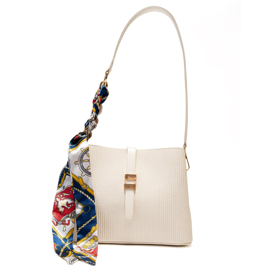 Aura Shoulder Bag With Silk Scarf