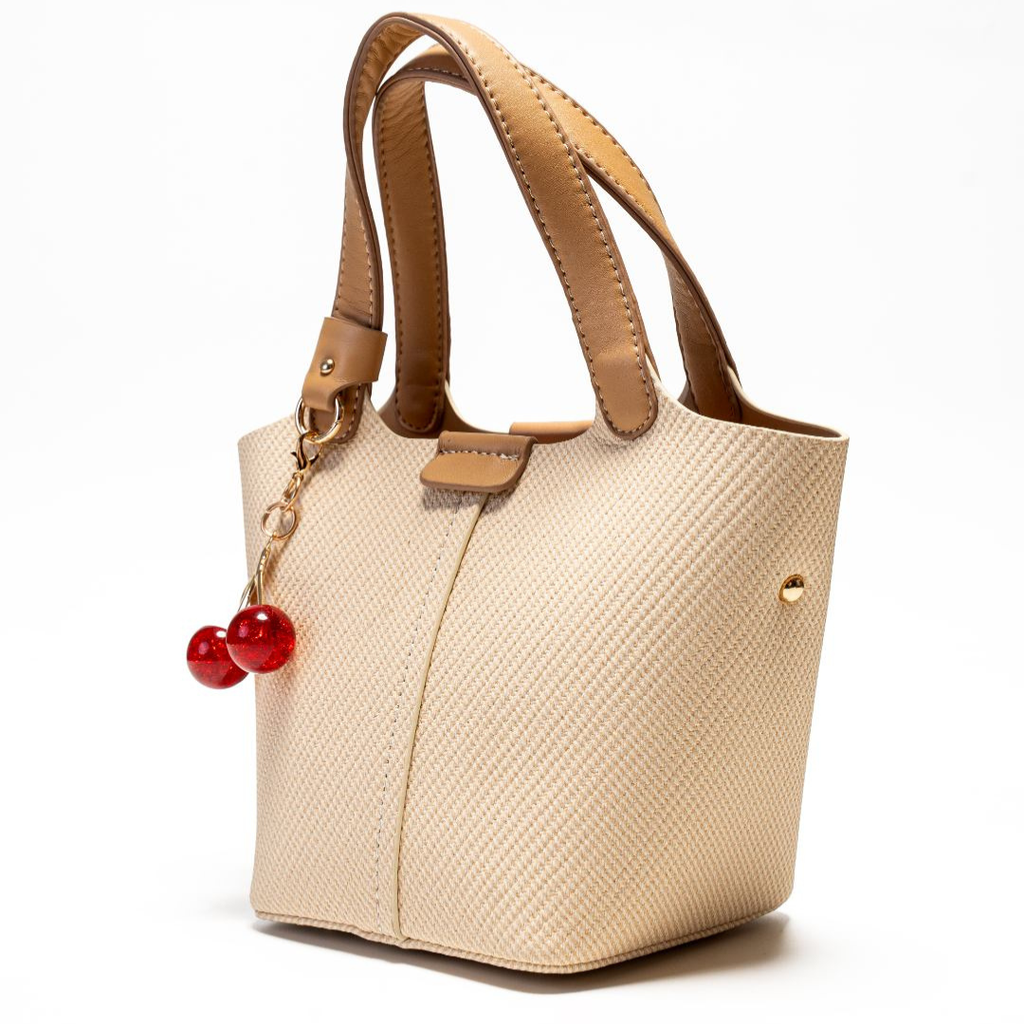Cherry Duo Leather Tote Bag