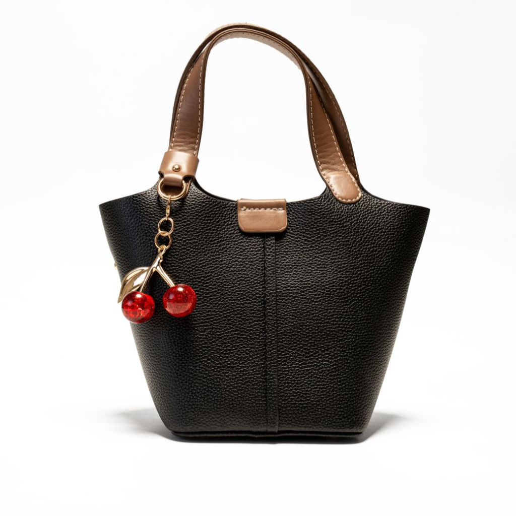 Cherry Duo Leather Tote Bag