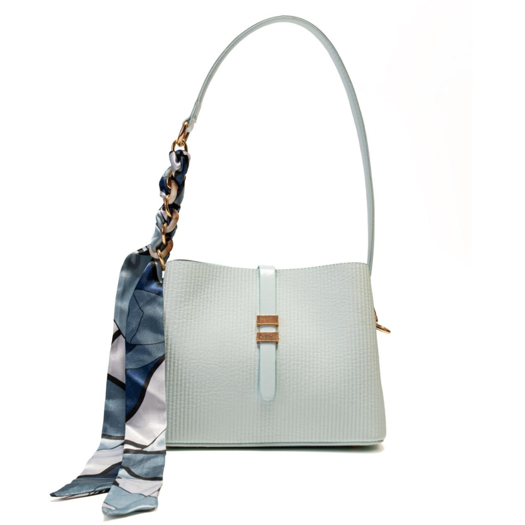 Aura Shoulder Bag With Silk Scarf