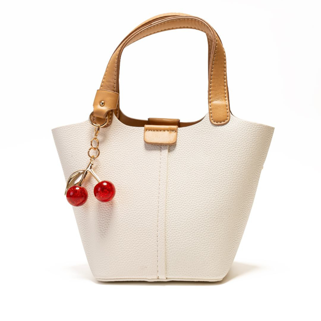 Cherry Duo Leather Tote Bag