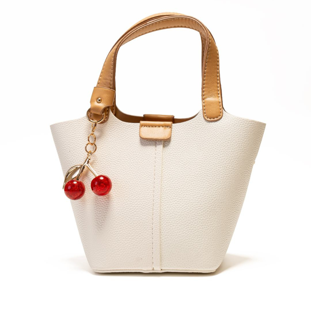 Cherry Duo Leather Tote Bag