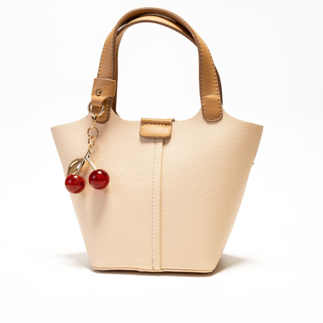 Cherry Duo Leather Tote Bag