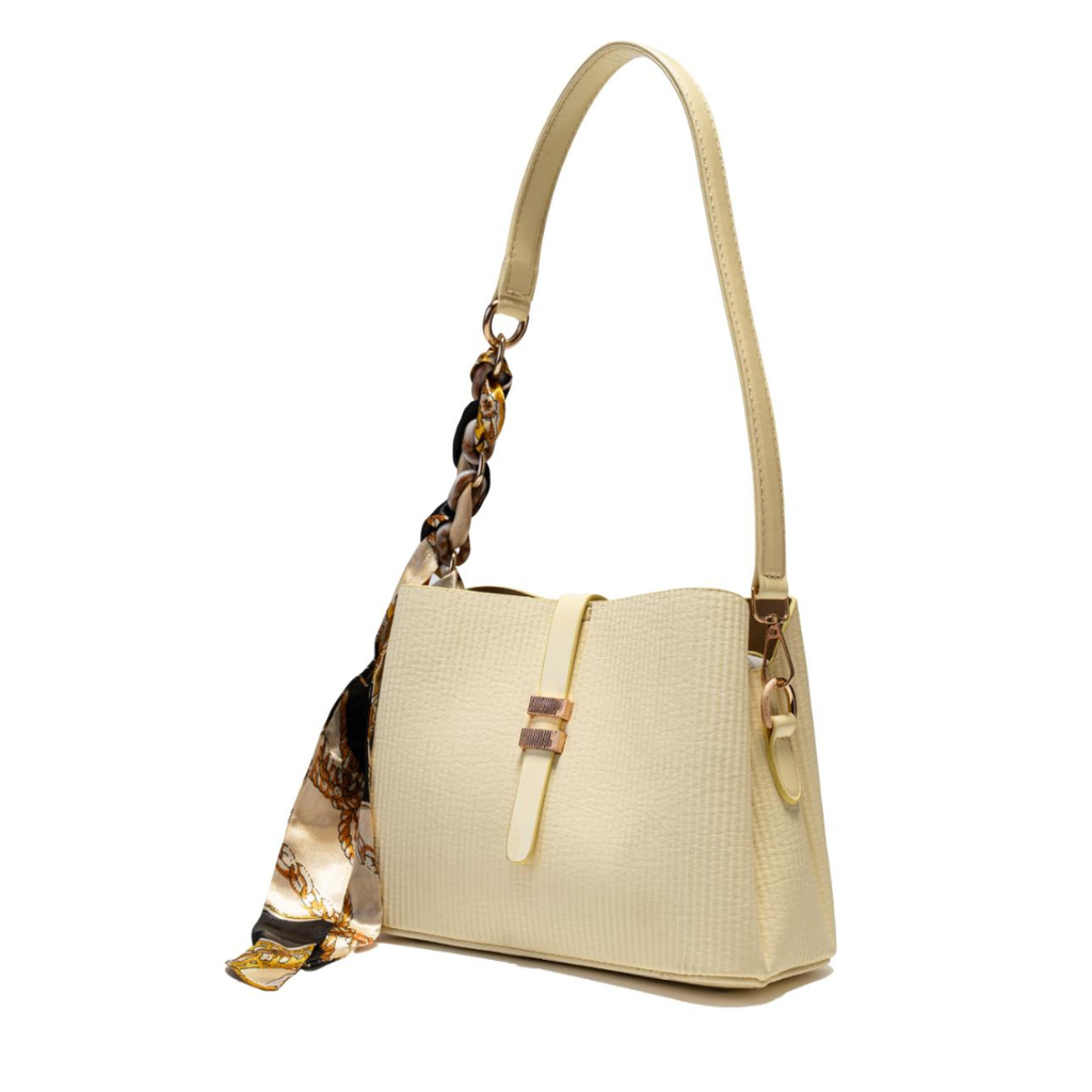 Aura Shoulder Bag With Silk Scarf