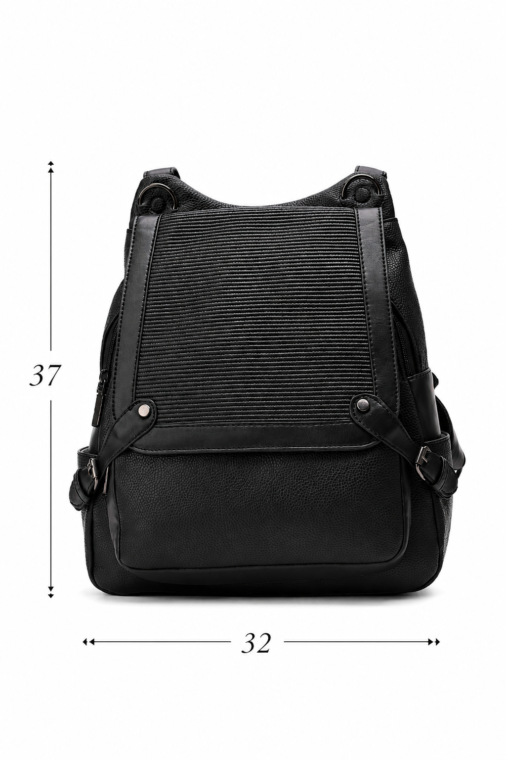 Tevano Ribbed Convertible Backpack – Cream
