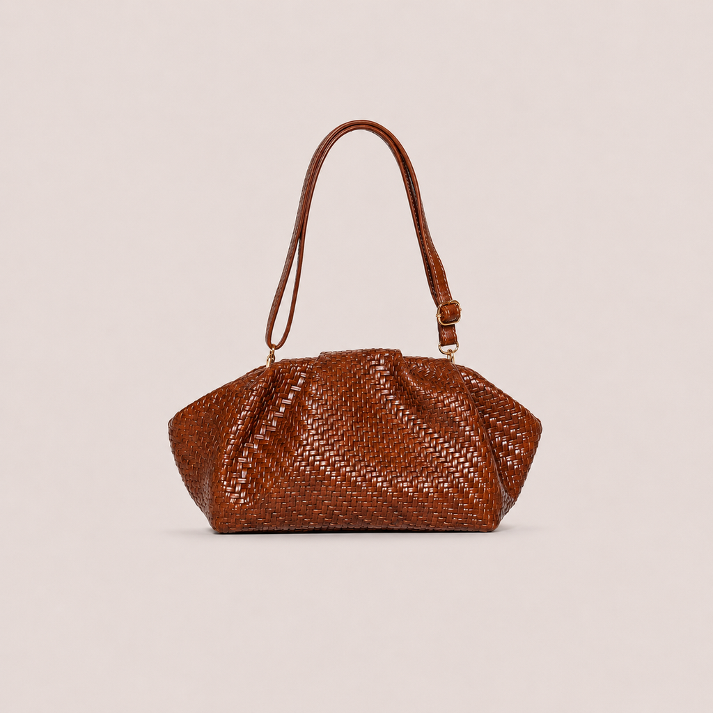 Tevano Woven Luxe Shoulder Bag
