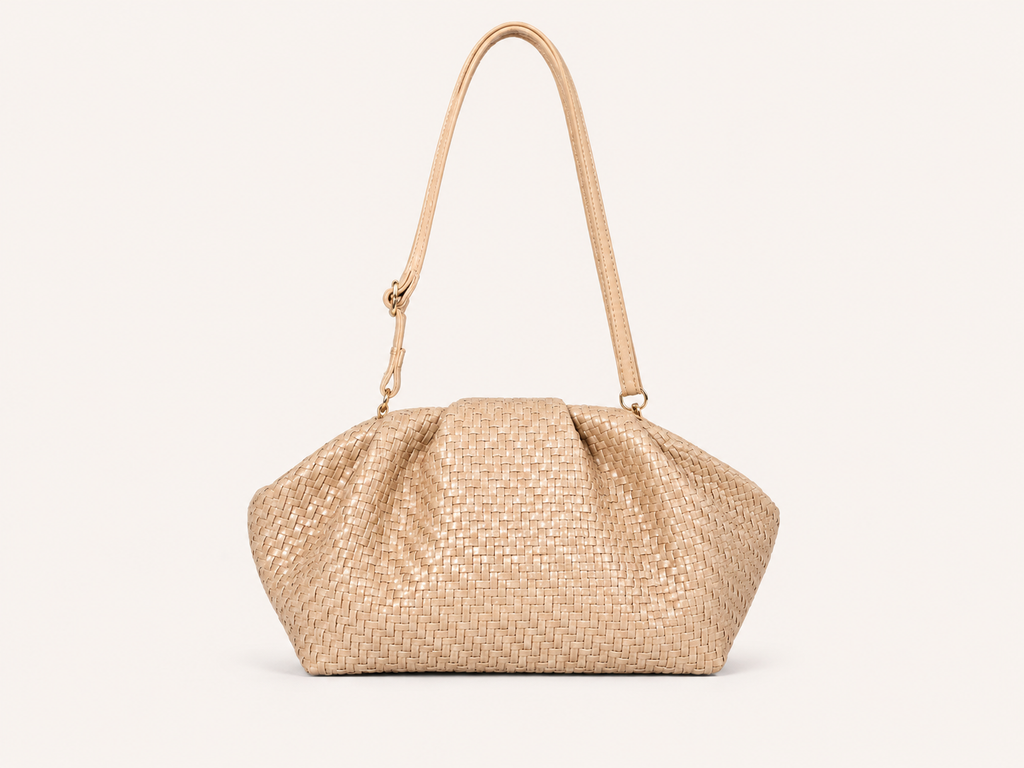 Tevano Woven Luxe Shoulder Bag