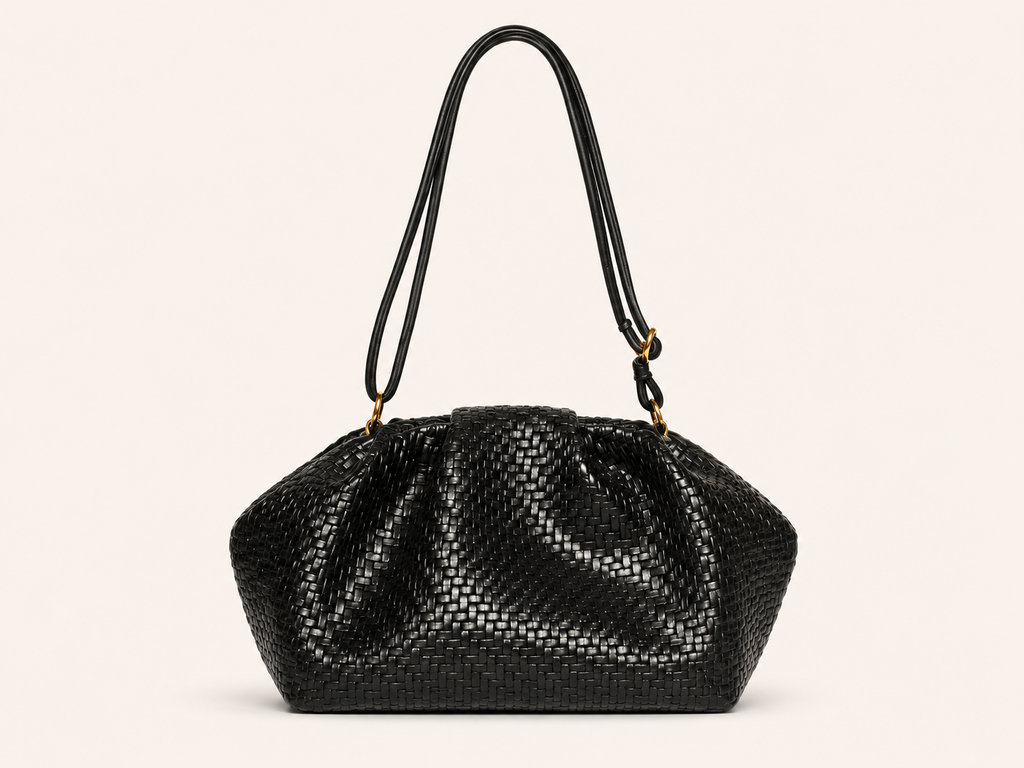Tevano Woven Luxe Shoulder Bag