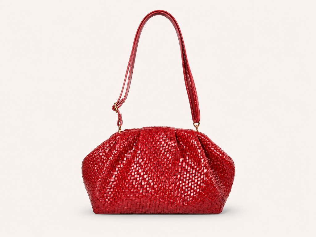 Tevano Woven Luxe Shoulder Bag