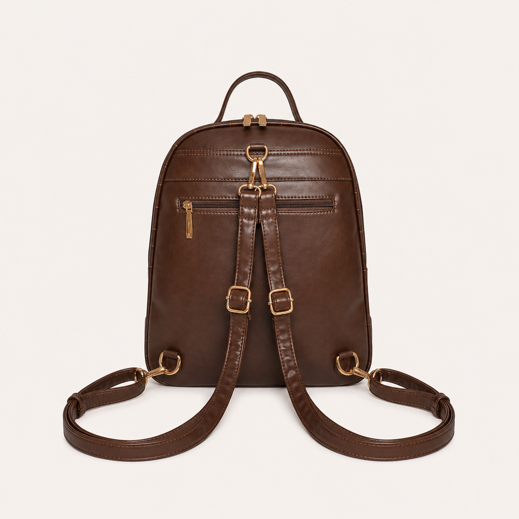Tevano Floral Embossed Backpack