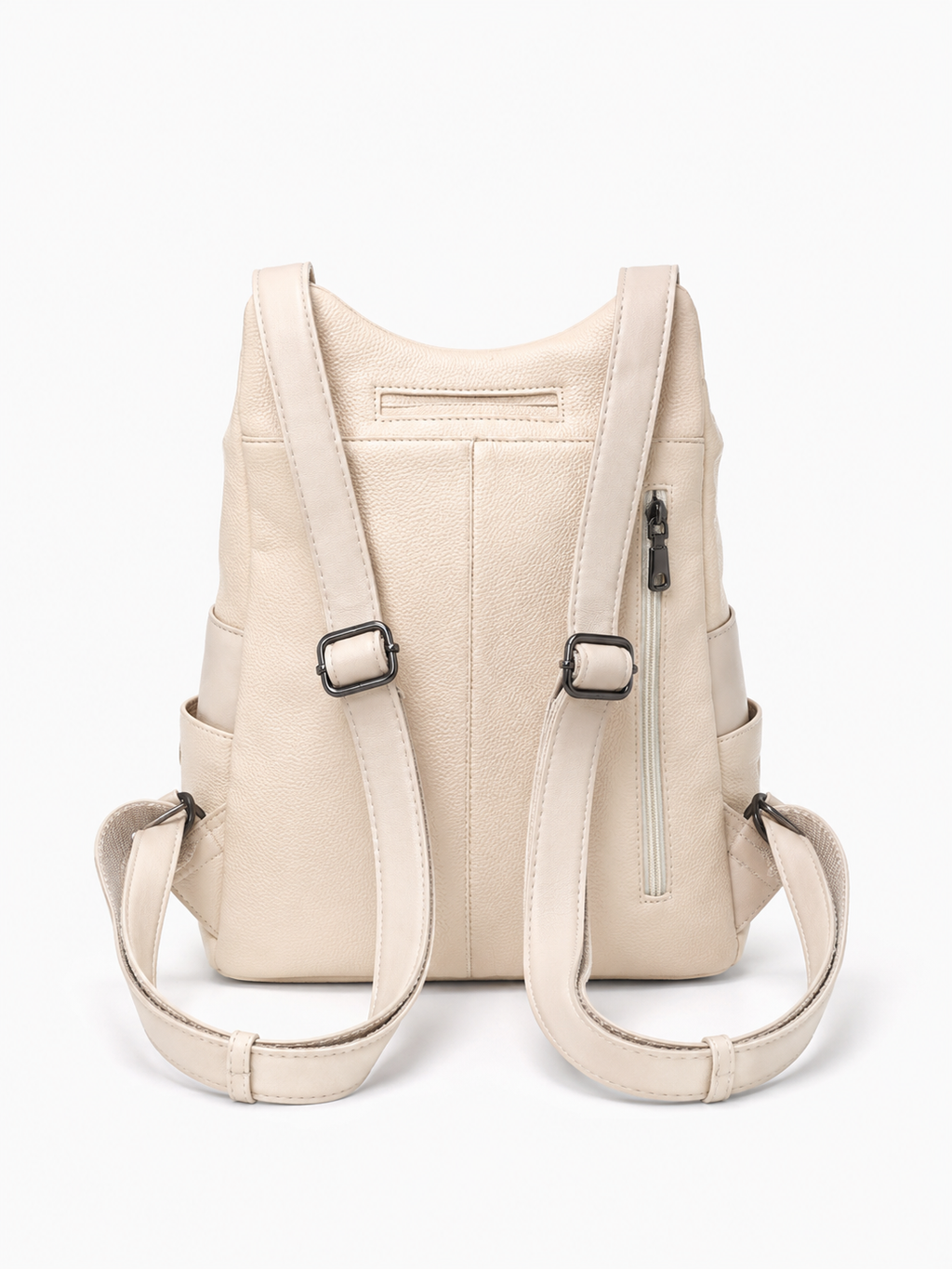 Tevano Ribbed Convertible Backpack – Cream