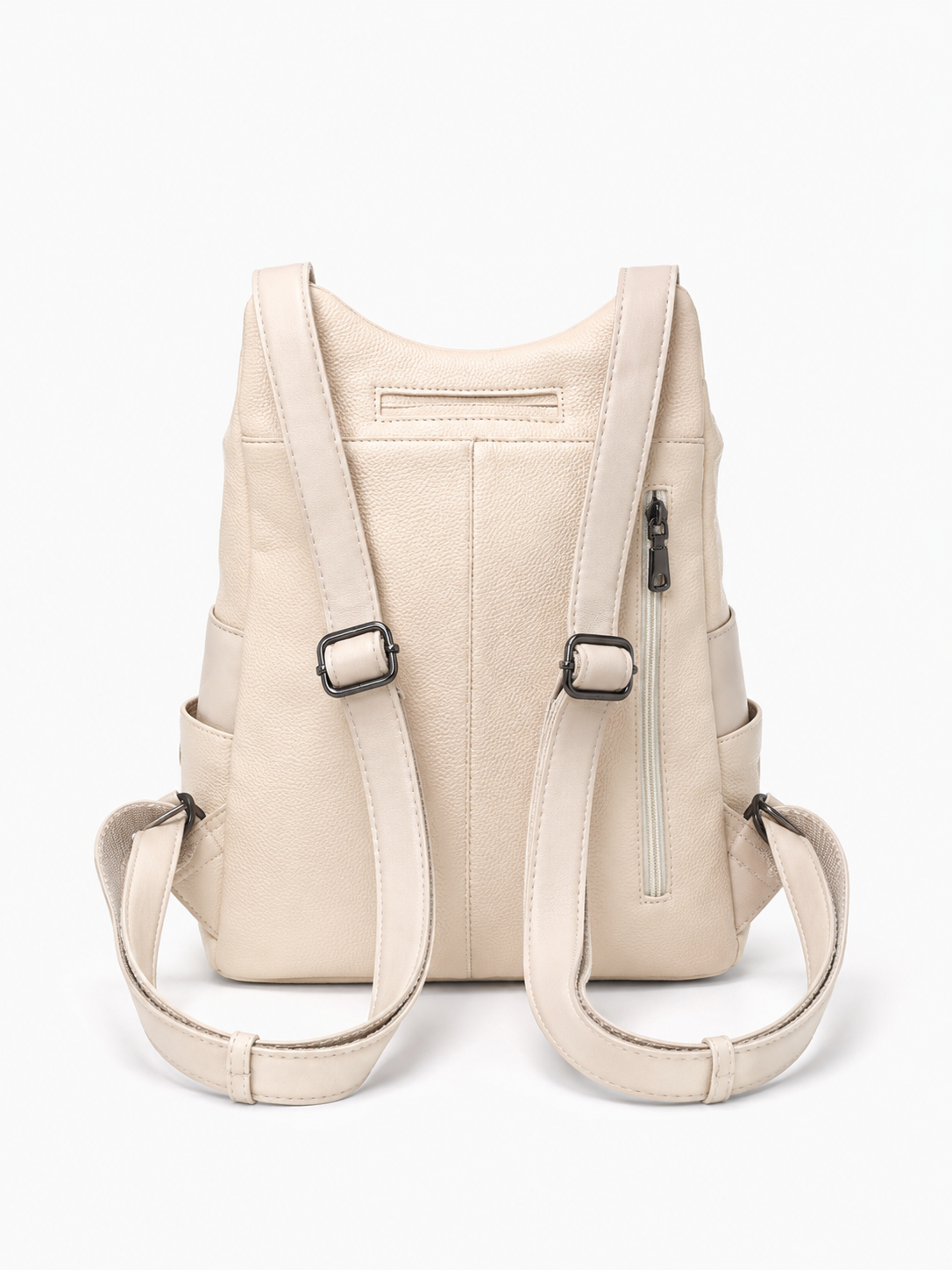 Tevano Ribbed Convertible Backpack – Cream