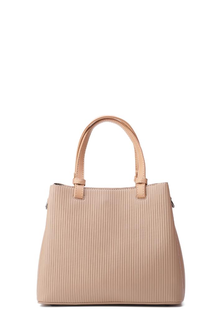 Tevano Aria Structured Handbag – Nude Beige