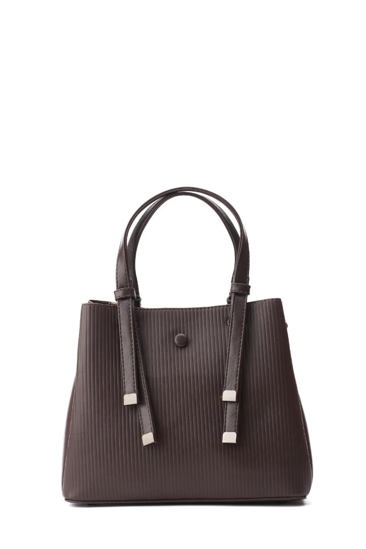 Tevano Aria Structured Handbag – Chocolate Brown