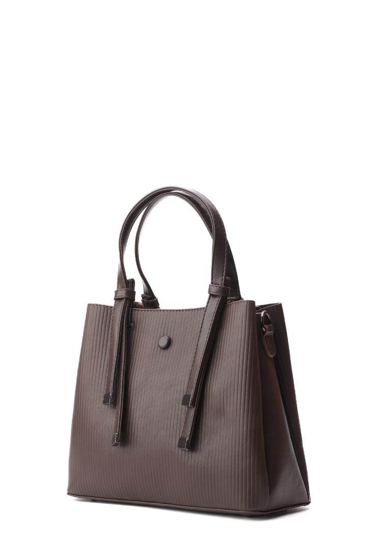 Tevano Aria Structured Handbag – Chocolate Brown