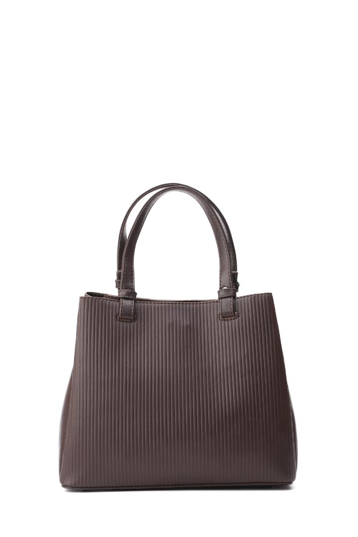 Tevano Aria Structured Handbag – Chocolate Brown