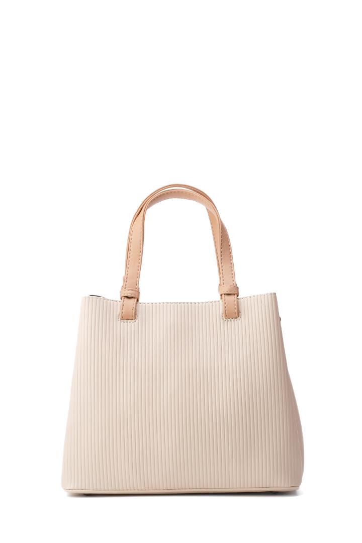 Tevano Aria Structured Handbag – Soft Cream