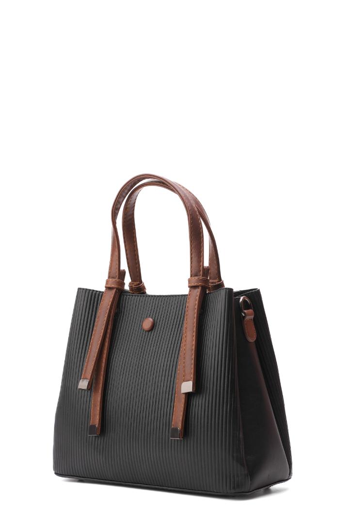 Tevano Aria Structured Handbag – Classic Black