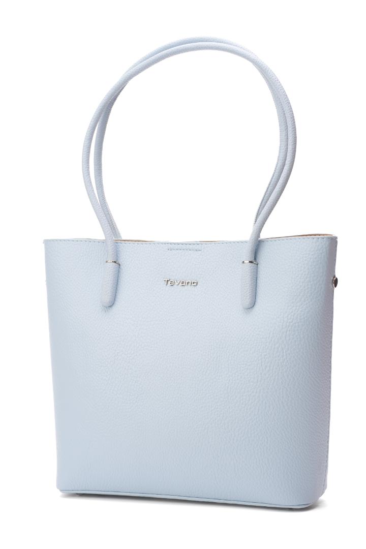 Tevano Classic Pebble Tote Bag – Sky Blue