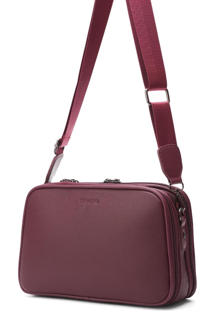 Tevano Verona Crossbody Bag – Maroon