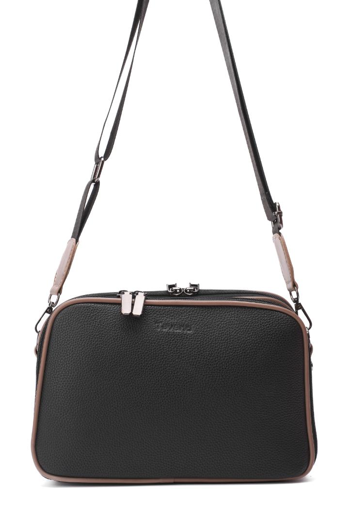 Tevano Verona Crossbody Bag – Black & Mocha