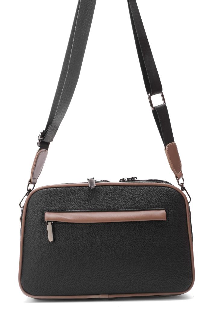 Tevano Verona Crossbody Bag – Black & Mocha
