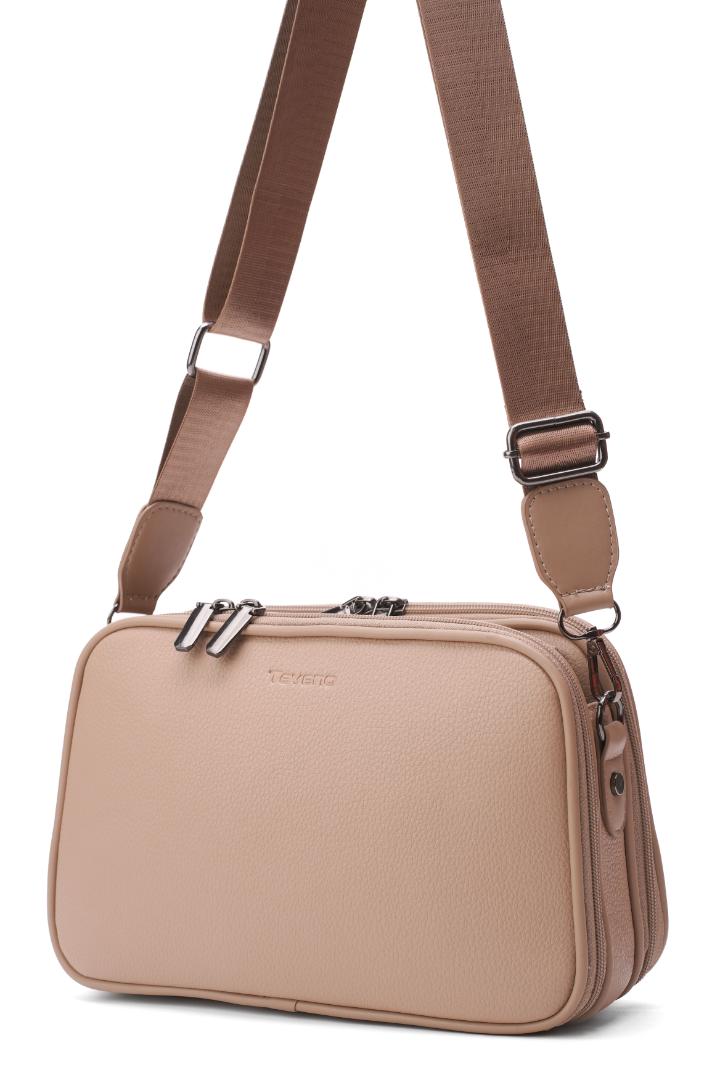 Tevano Nova Crossbody Bag – Nude Beige