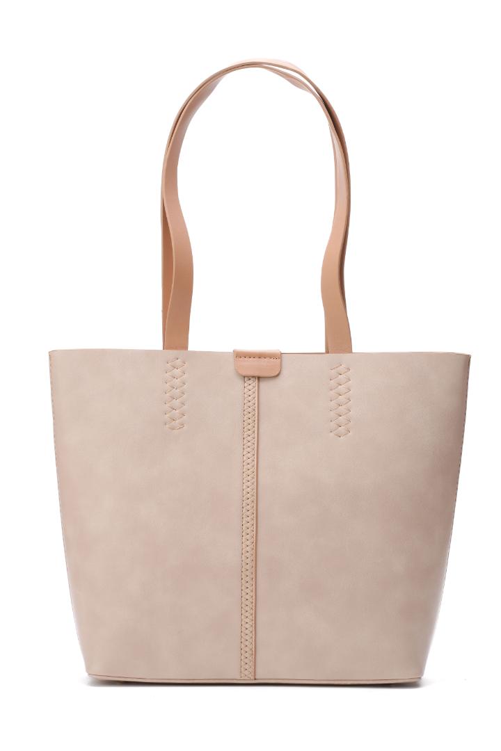Tevano Willow Soft Tote Bag – Beige