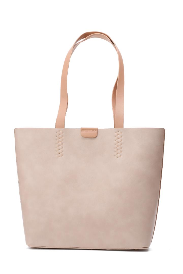 Tevano Willow Soft Tote Bag – Beige