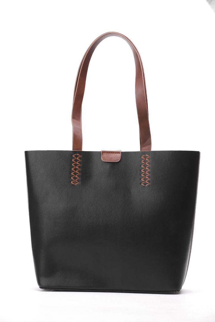 Tevano Willow Soft Tote Bag – Black