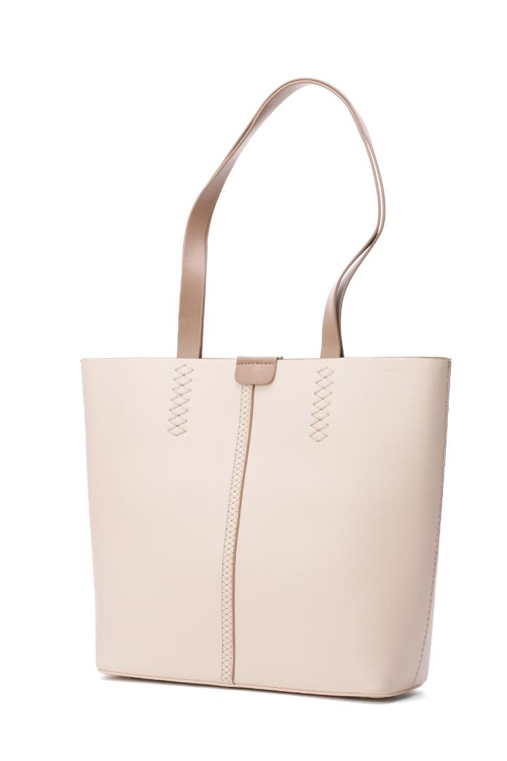 Tevano Willow Soft Tote Bag – Nude Beige