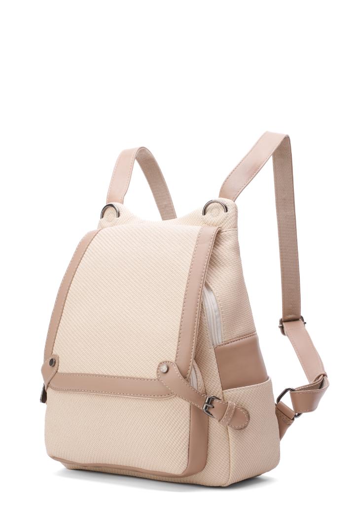 Tevano Arlette Convertible Backpack – Cream Beige