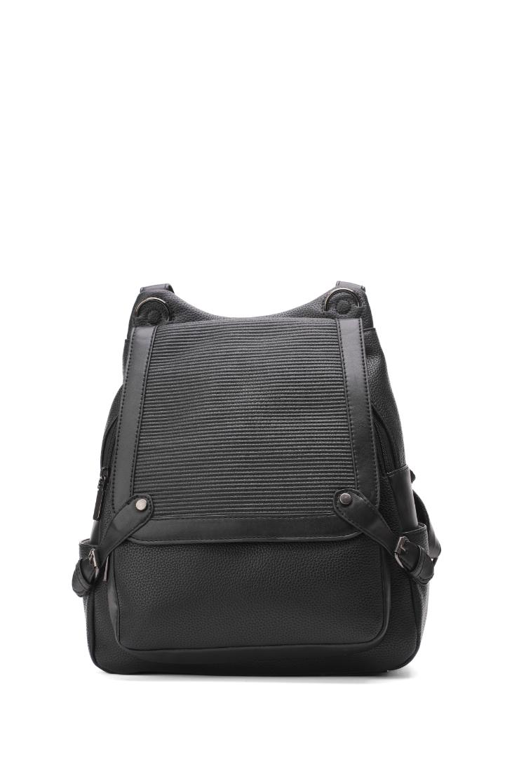 Tevano Ribbed Convertible Backpack – Cream