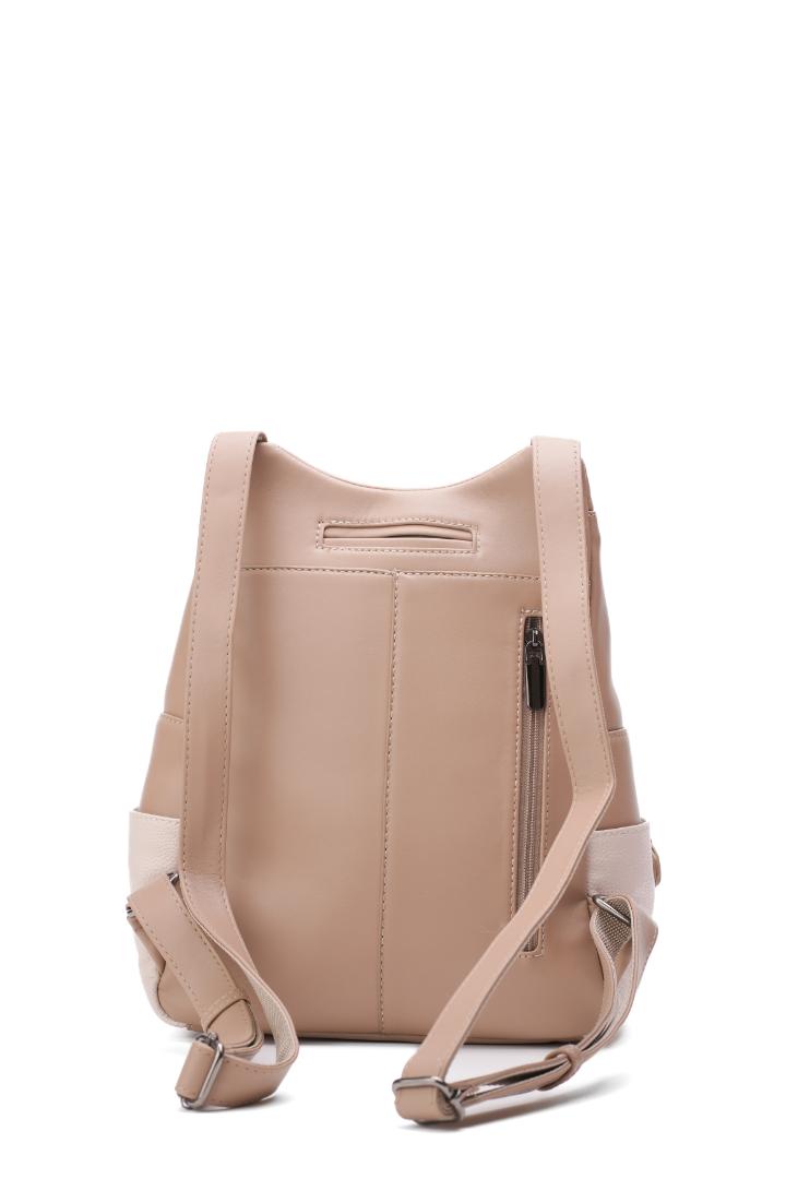 Tevano Ribbed Convertible Backpack – Cream